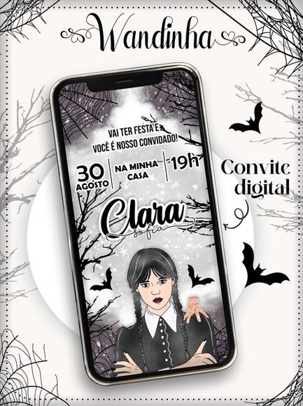 Convite Digital Wandinha