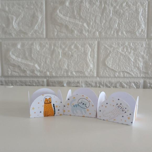 Forminhas p/ Doces Gatinhos 50 Unidades