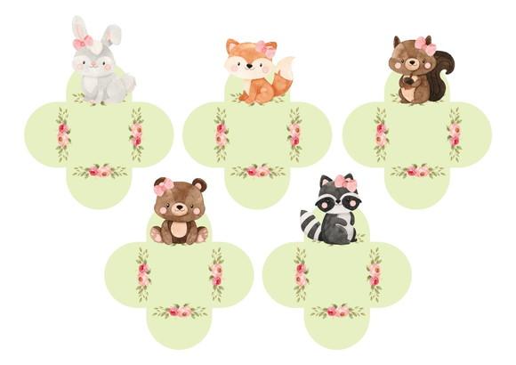 Forminhas para Doces Bosque Encantado 50 Unidades