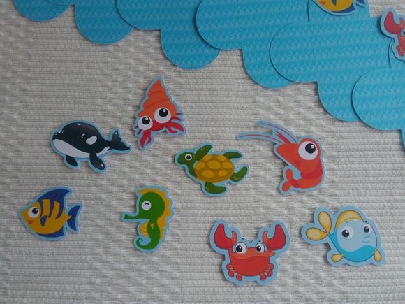 Forminhas Pára Doces Fundo do Mar 3d 50 Unidades