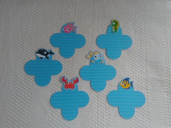 Forminhas Pára Doces Fundo do Mar 3d 50 Unidades