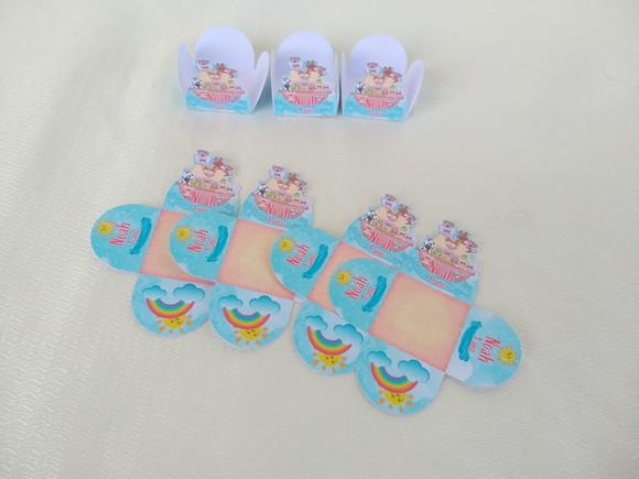 Forminhas para Doces Personalizadas Arca de Noé 50 Unidades