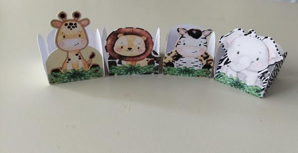 Forminhas para Doces Safari Baby 100 Unidades