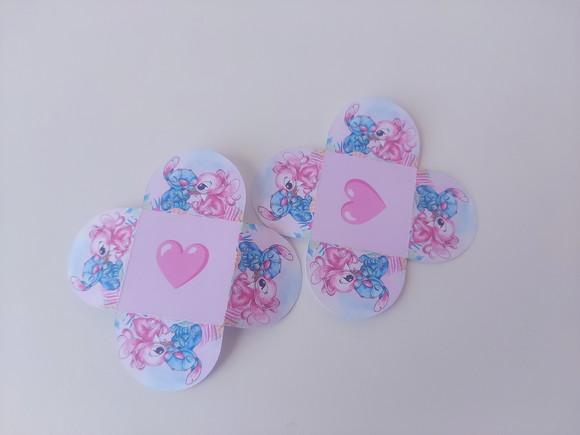Forminhas para Doces Stitch e Angel Festa Infantil 50 Unids