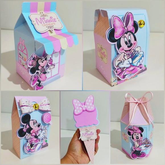 Kit Festa 15 Lembrancinhas Personalizadas Minnie Confeiteira