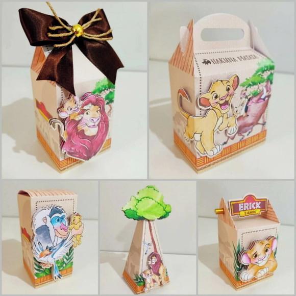 Kit Festa 15 Lembrancinhas Personalizadas Rei Leão 3d