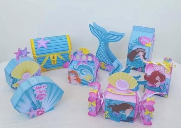 Kit Festa 15 Lembrancinhas Personalizadas Sereia