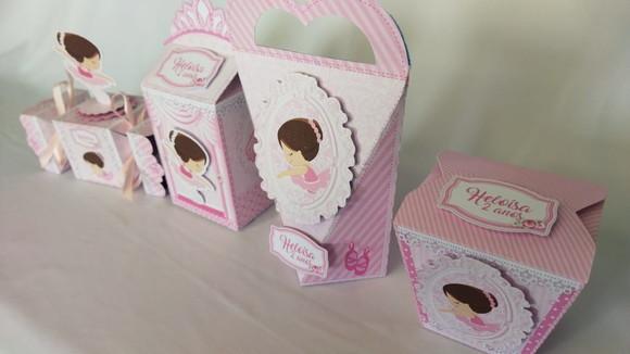 Kit Festa 40 Lembrancinhas Personalizadas Bailarina