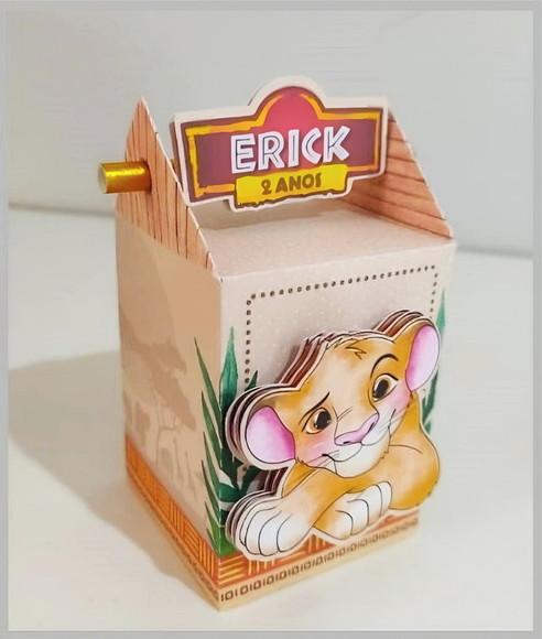 Kit Festa 40 Lembrancinhas Personalizadas Rei Leão 3d