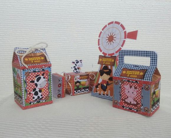 Kit Festa Fazendinha Menino 1 - 30 Peças