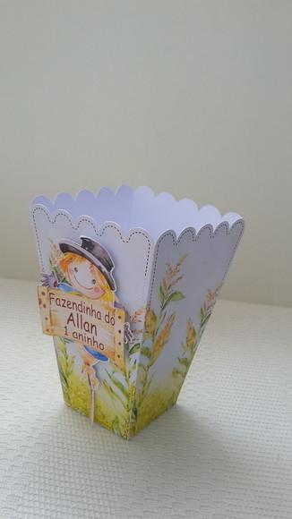 Kit Festa Infantil Caixinhas Fazendinha Aquarela-50 Peças