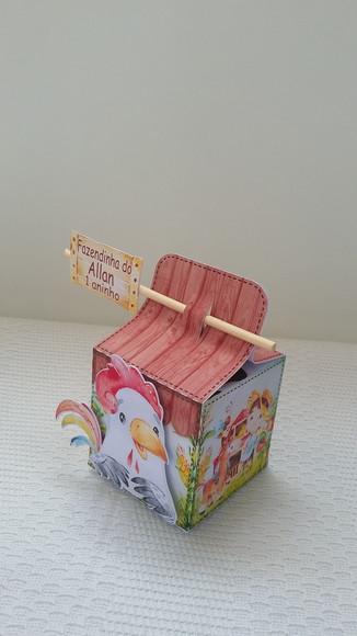 Kit Festa Infantil Caixinhas Fazendinha Aquarela-50 Peças