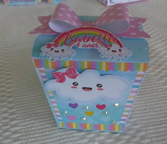 Kit Festa Lembrancinhas Personalizadas Chuva de Amor