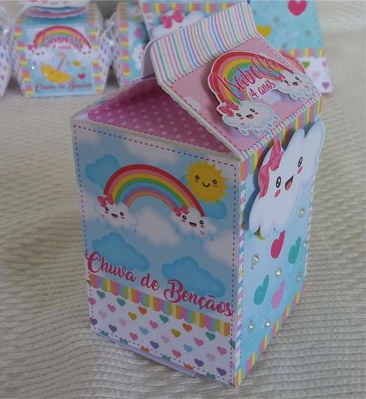 Kit Festa Lembrancinhas Personalizadas Chuva de Amor