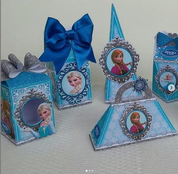 Kit Festa Lembrancinhas Personalizadas Frozen 3d