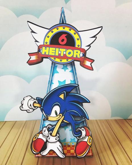 Kit Festa Lembrancinhas Personalizadas Sonic-20 Itens