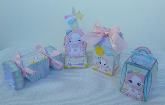 Kit Festa Lembrancinhas Personalizadas Unicornio Baby