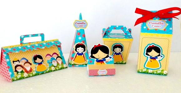 Kit festa personalizada Branca de Neve Baby