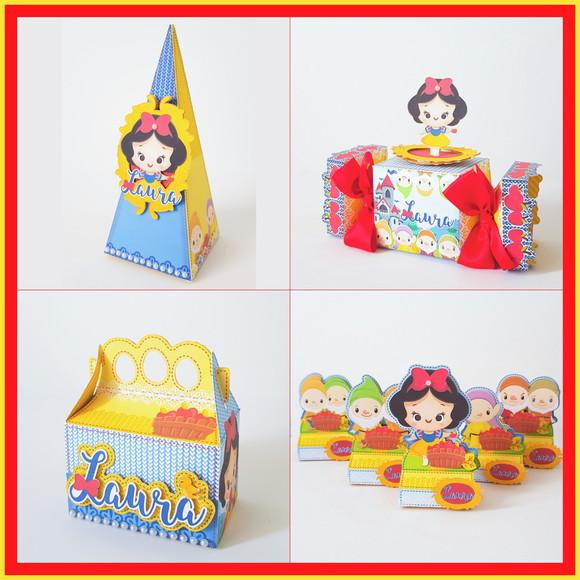 Kit Festa Personalizada Branca de Neve Baby- 20 Itens