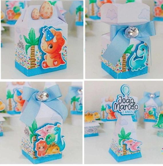 Kit Festa Personalizada Dinossauros Baby 3 - 35 Itens