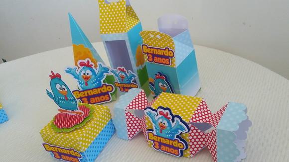 Kit Festa Personalizada Galinha Pintadinha -15 Peças