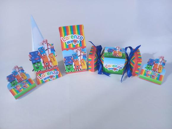 Kit Festa Personalizada Numberblocks -30 Itens