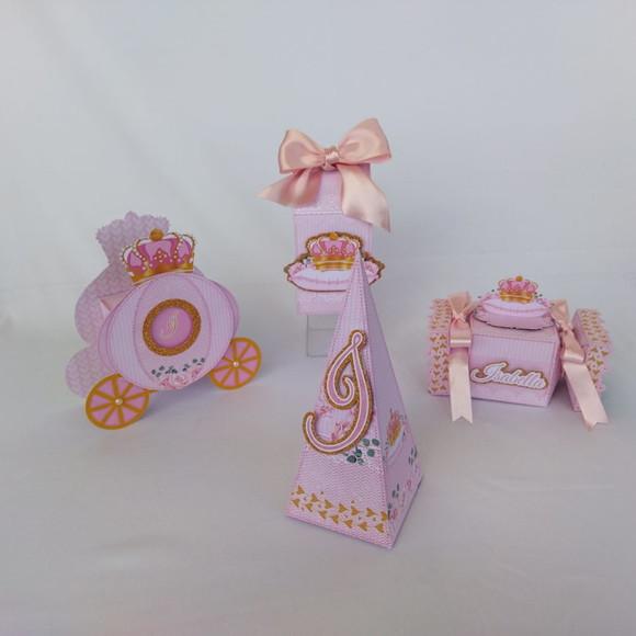 Kit Festa Personalizada Princesa Realeza-20 Itens
