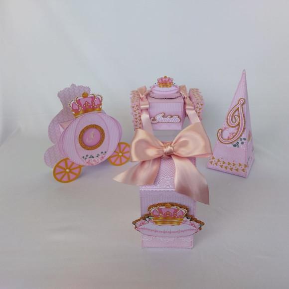 Kit Festa Personalizada Princesa Realeza-40 Itens
