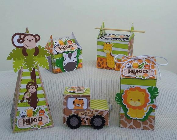 Kit Festa Personalizada Safari Baby 2 3d- 40 Peças