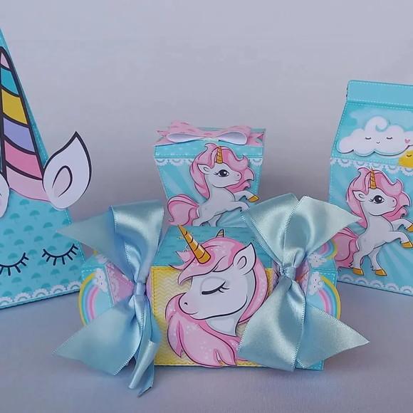 Kit Festa Personalizada Unicornio-15 Itens