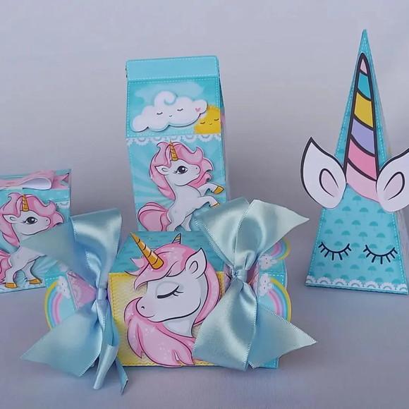 Kit Festa Personalizada Unicornio-15 Itens