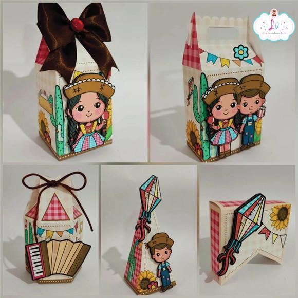 Kit Lembrancinhas Personalizadas Festa Junina 2- 15 Itens
