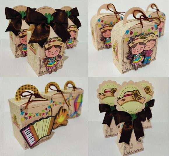 Kit Lembrancinhas Personalizadas Junina 3 - 25 Itens