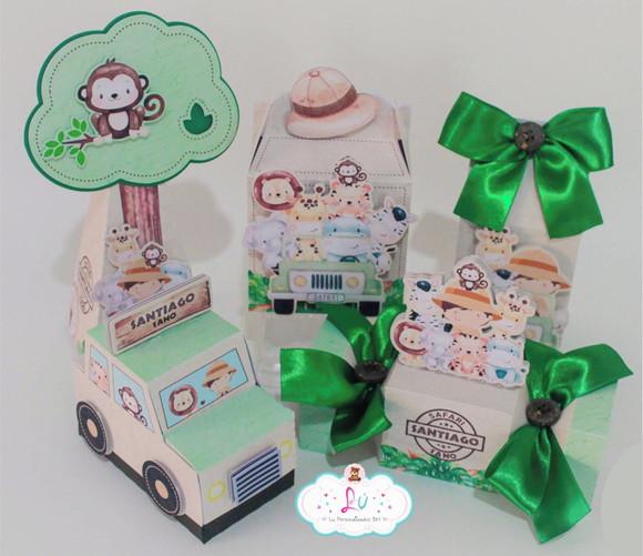 Lembrancinhas Personalizadas Safari Aquarelado 4 (50 Itens)
