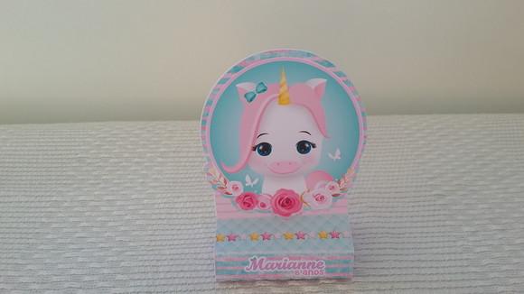 Porta Chocolate Unicórnio Baby