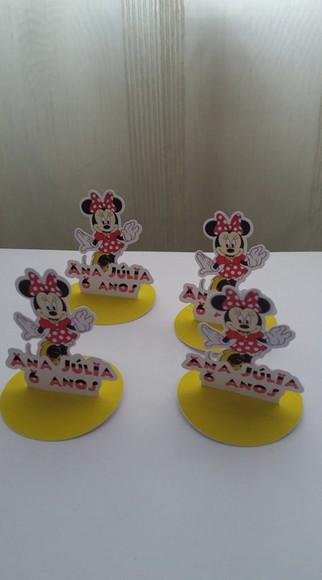 Tags 3d em Pé para Latinhas Minnie- 30 Unidades