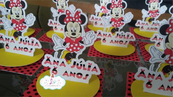 Tags para Caixas Acrilica Minnie- 30 Unidades