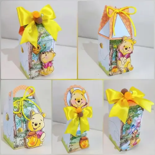 15 Itens Kit Festa Lembrancinhas Personalizados Ursinho Pooh