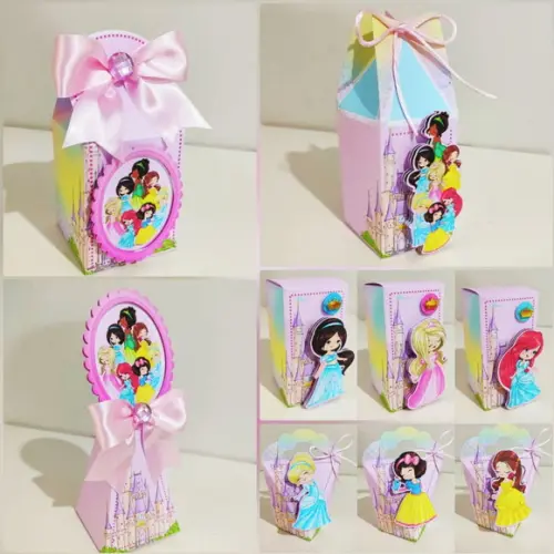 15 Itens Personalizados Caixinhas Princesas Baby