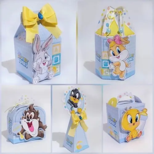 15 Itens Personalizados Caixinhas Baby Looney Tunes Baby