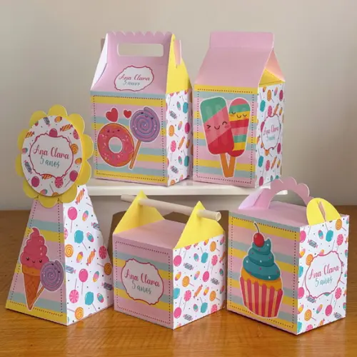 20 Itens Kit de Caixinhas Personalizadas Doces 1 Festas