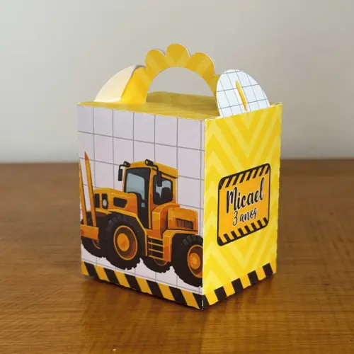 20 Itens Kit de Caixinhas Personalizadas Trator