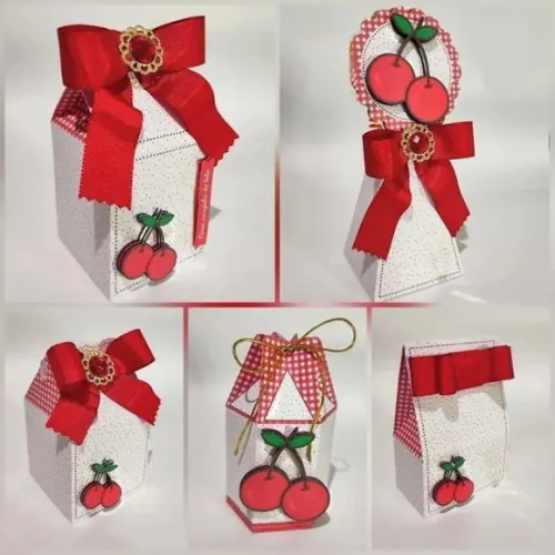 30 Itens Kit de Caixinhas Personalizadas Cerejinha 2 Festas
