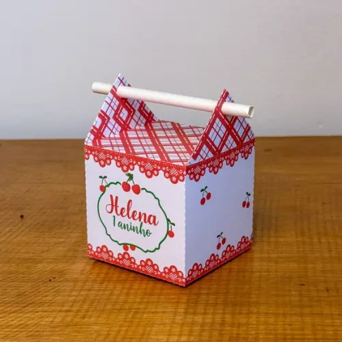 30 Itens Kit de Caixinhas Personalizadas Cerejinha 1 Festas