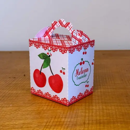 40 Itens Kit de Caixinhas Personalizadas Cerejinha 1 Festas