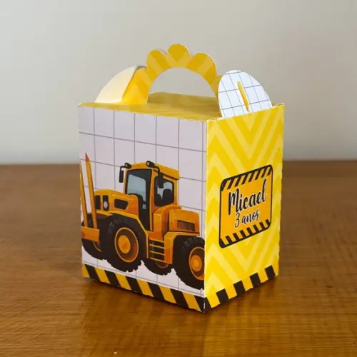 40 Itens Kit de Caixinhas Personalizadas Trator
