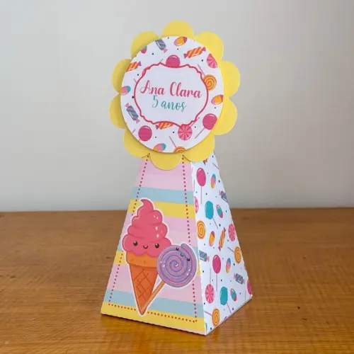50 Itens Kit de Caixinhas Personalizadas Doces 1 Festas