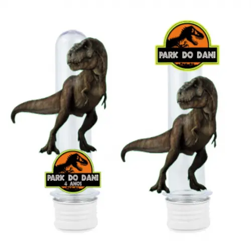 Apliques para Tubetes Dinossauros Jurassic Park-50 Unidades