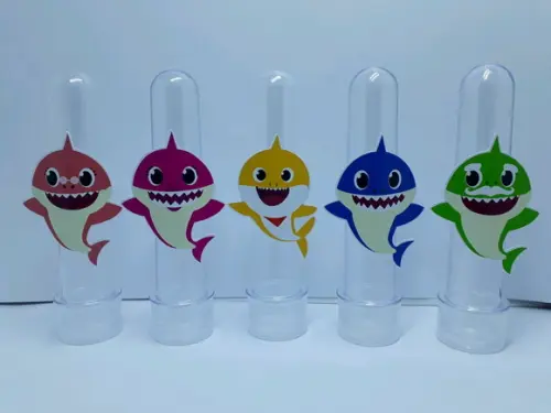 Apliques para Tubetes Baby Shark-50 Unidades