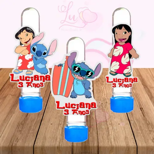 Apliques para Tubetes Lilo Stitch-50 Unidades